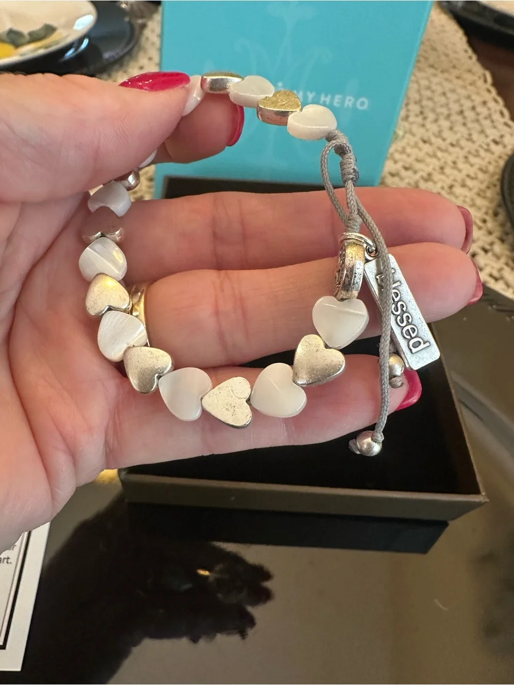 My Saint My Hero Sisters of the Heart Blessing Bracelets Duo